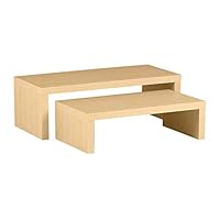 arne ネストテーブル 受注生産品 ローデスク テレビ台 ブラウン 中古 Amazon.co.jp: arne テレビ台 ローボード コの字 ラック 棚 机